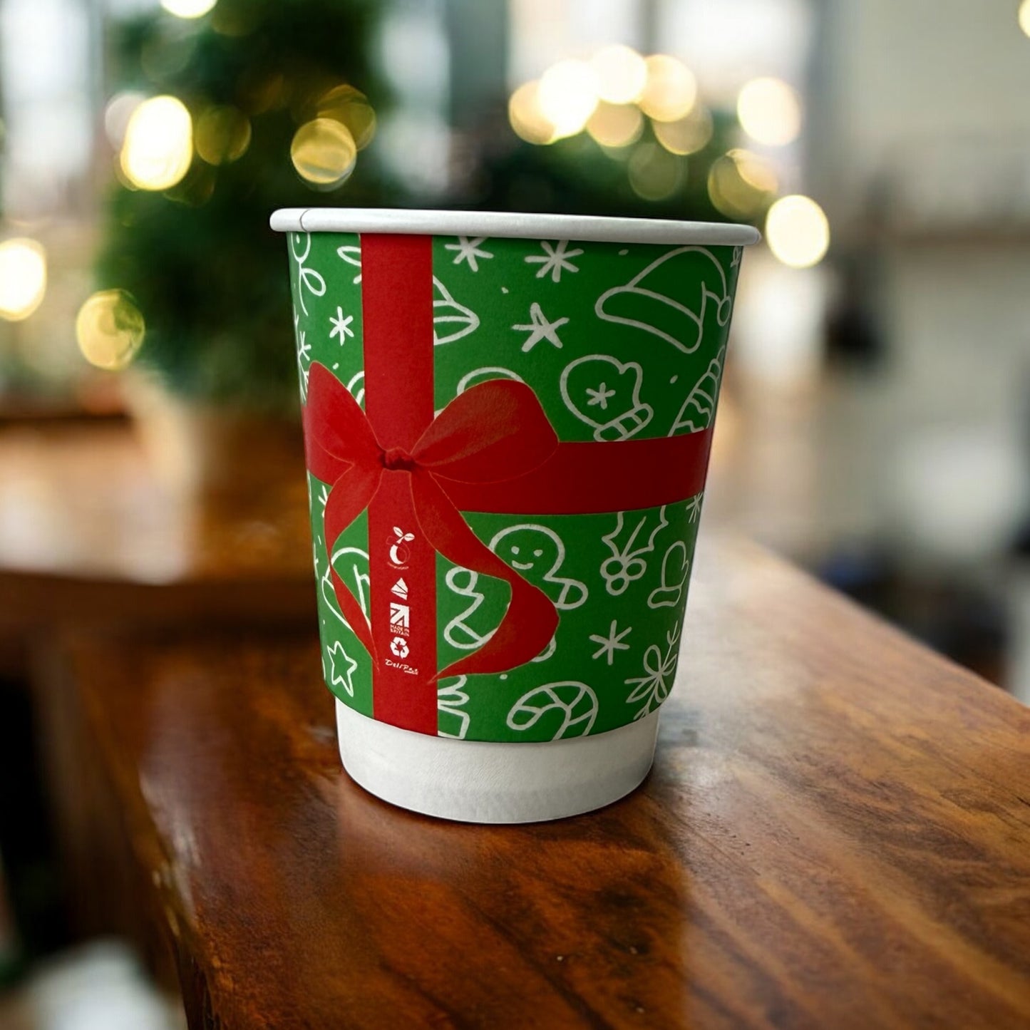 8oz Double Wall Holiday Design