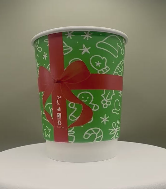 8oz Double Wall Holiday Design